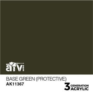 AK Interactive Acrylics AFV Base Green Protective 11367