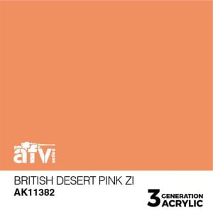 AK Interactive Acrylics AFV British Desert Pink ZI 11382