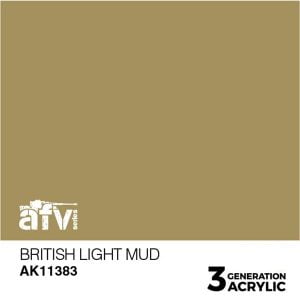 AK Interactive Acrylics AFV British Light Mud 11383