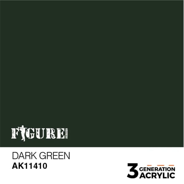 AK Interactive Acrylics Figure Dark Green 11410