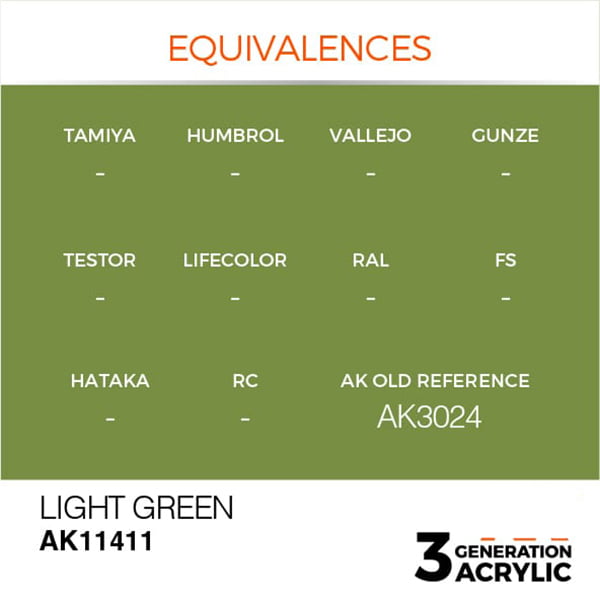 AK Interactive Acrylics Figure Light Green 11411