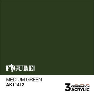 AK Interactive Acrylics Figure Medium Green 11412
