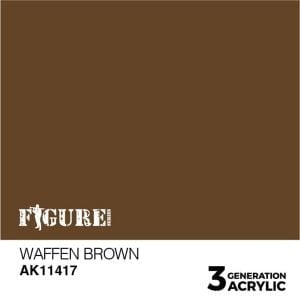 AK Interactive Acrylics Figure Waffen Brown 11417