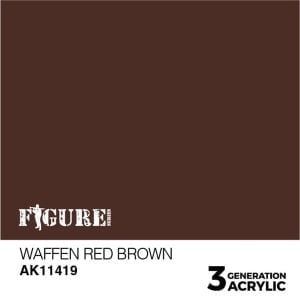 AK Interactive Acrylics Figure Waffen Red Brown 11419