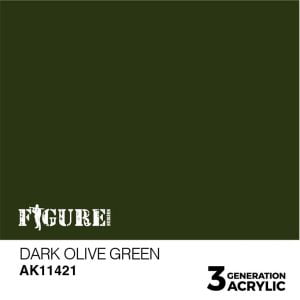 AK Interactive Acrylics Figure Dark Olive Green 11421