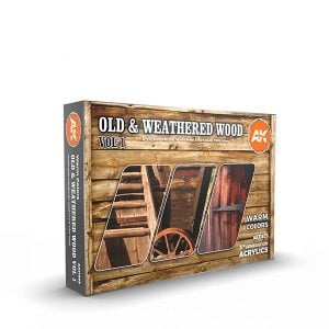 AK Interactive Old and Weathered Wood Paint Set Volume 1 AKI 11673