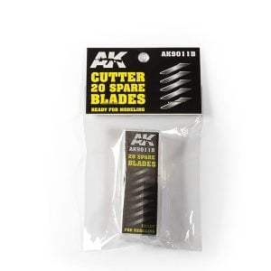 AK Interactive Pack of 20 Replacement Blades High Carbon Steel Cutting Tool 9011B