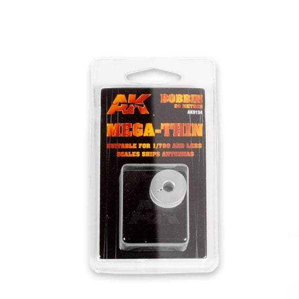 AK Interactive Elastic Rigging Bobbin Mega-Thin AKI 9134