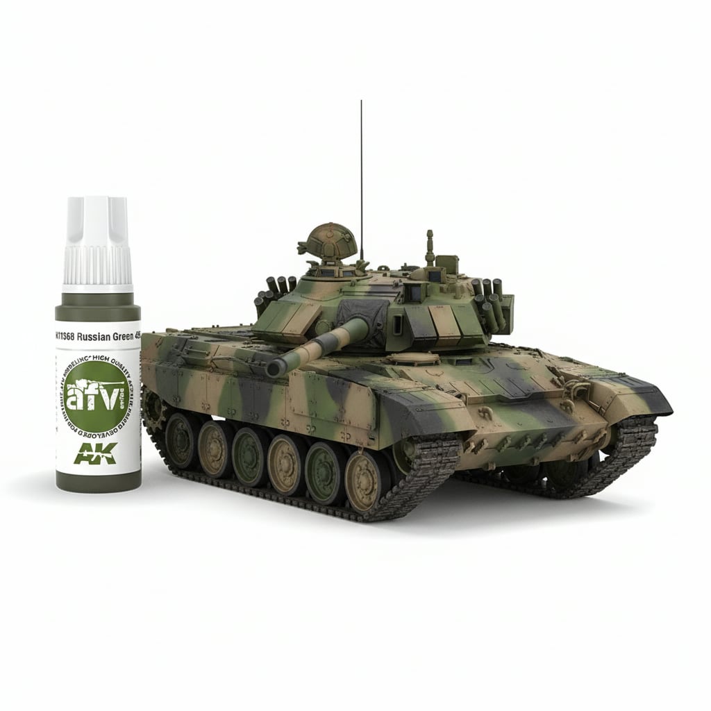 AK Interactive Acrylics AFV Russian Green 4BO 11368
