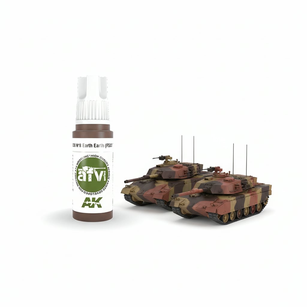 AK Interactive Acrylics AFV Nº8 Earth Red FS30117 11338 | Sunward