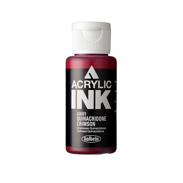 Holbein Acrylic Ink Quinacridone Crimson 30 ml AI601D