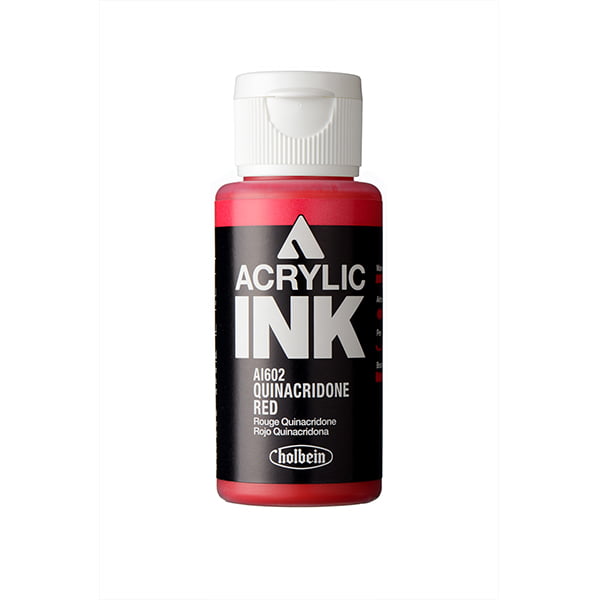 Holbein Acrylic Ink Quinacridone Red 30 ml AI602D