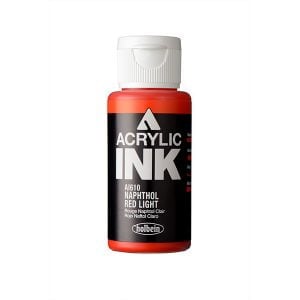 Holbein Acrylic Ink Naphthol Red Light 30 ml AI610B