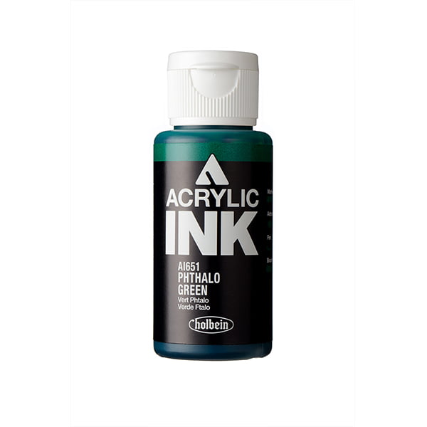Holbein Acrylic Ink Phthalo Green 30 ml AI651B