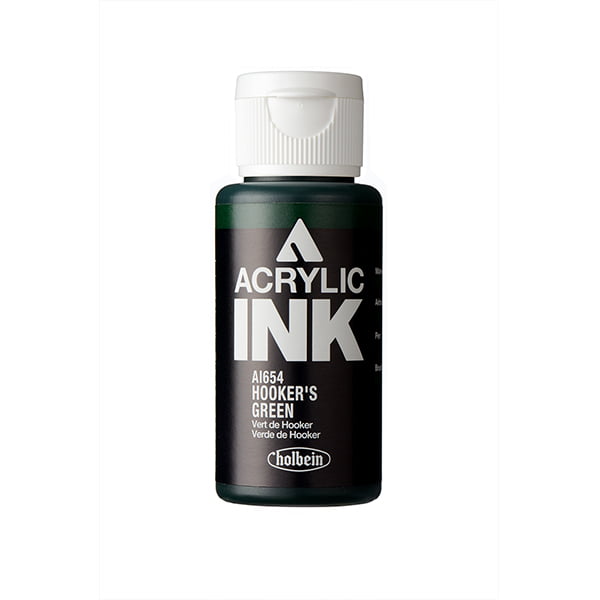 Holbein Acrylic Ink Hooker's Green 30 ml AI654B