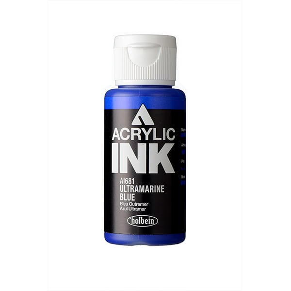 Holbein Acrylic Ink Ultramarine Blue 30 ml AI681A