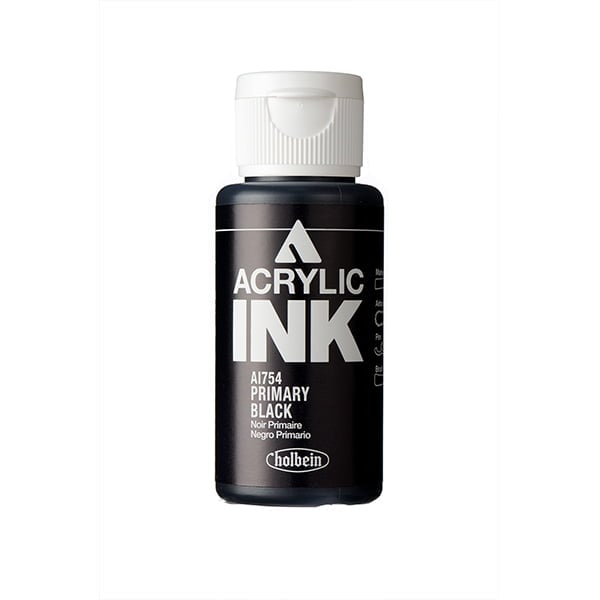 Holbein Acrylic Ink Primary Black 30 ml AI754B