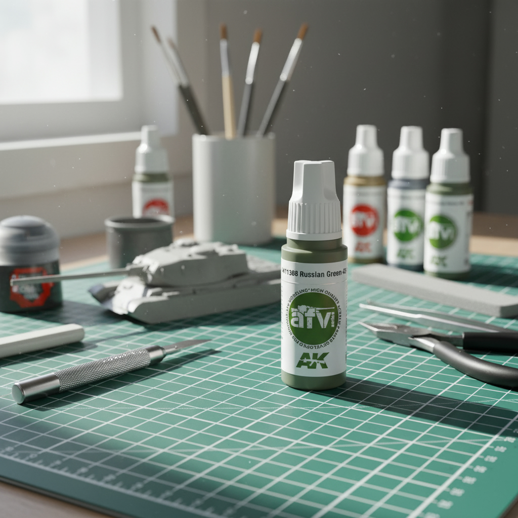 AK Interactive Acrylics AFV Russian Green 4BO 11368