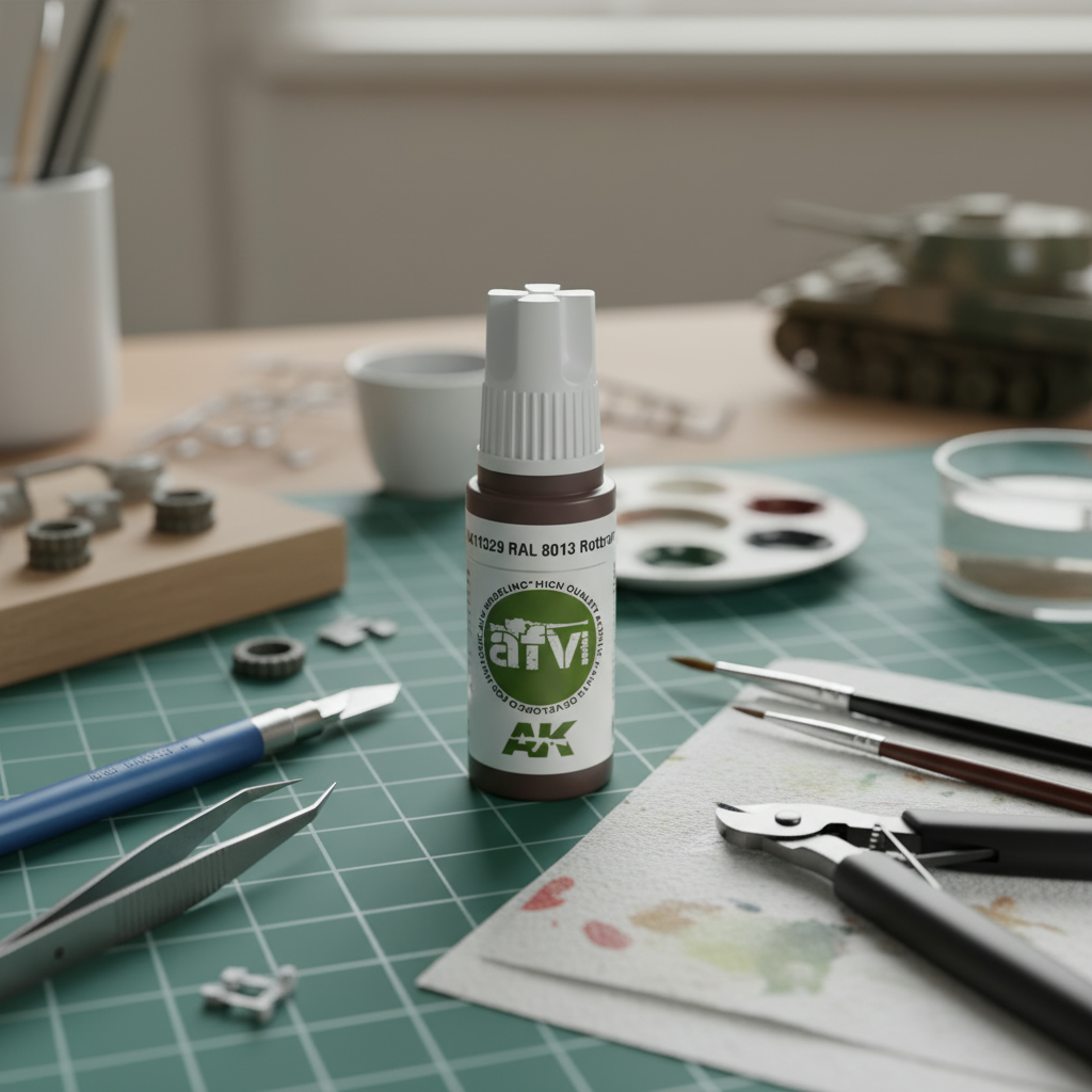 AK Interactive Acrylics AFV RAL 8013 Rotbraun 11329 | Sunward Hobbies