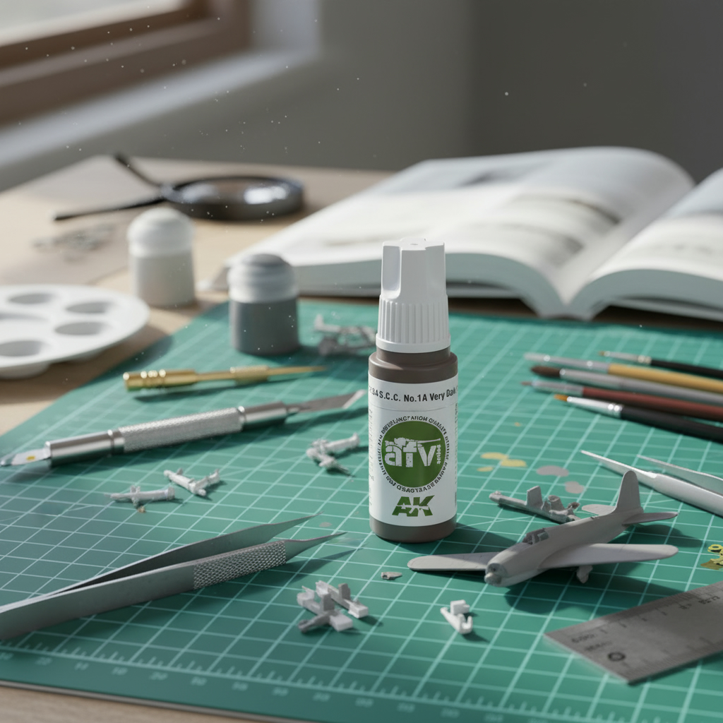 AK Interactive Acrylics AFV S.C.C. No.1A Very Dark Brown 11384