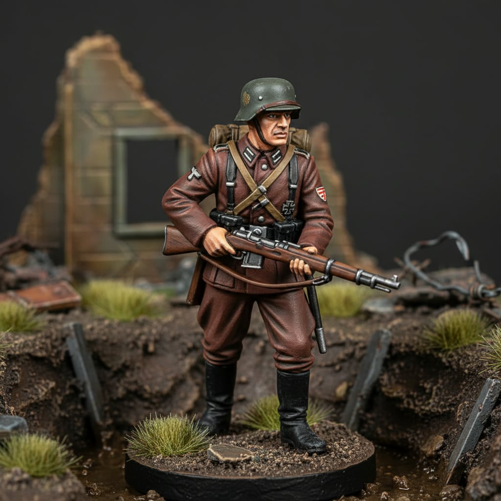 AK Interactive Acrylics Figure Waffen Red Brown 11419