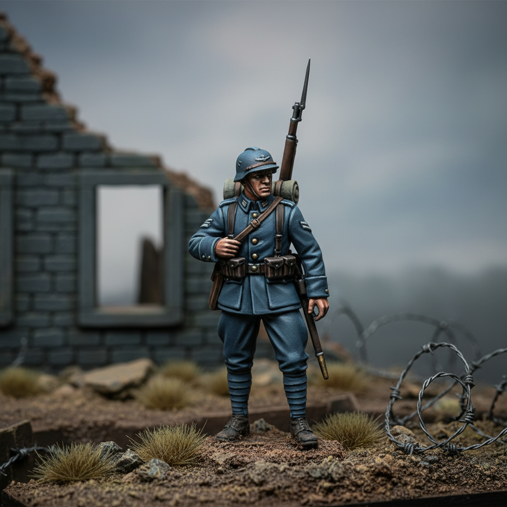 AK Interactive Acrylics Figure French Greyish Blue 11439