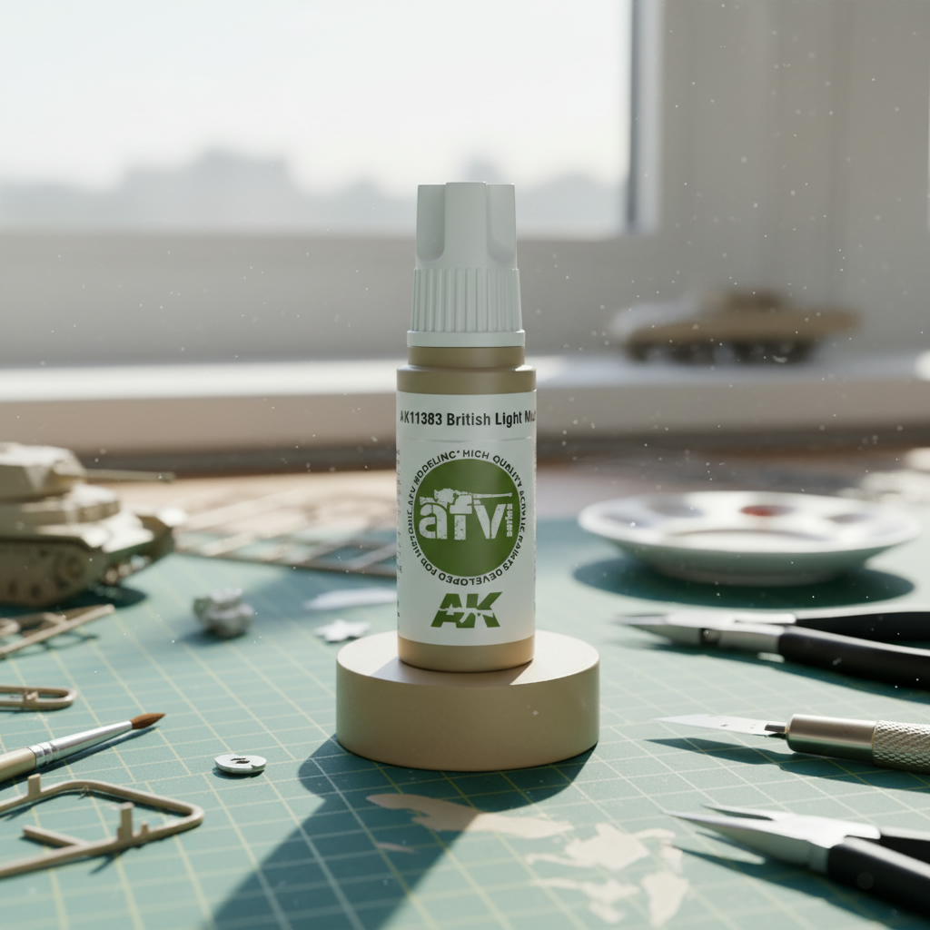 AK Interactive Acrylics AFV British Light Mud 11383