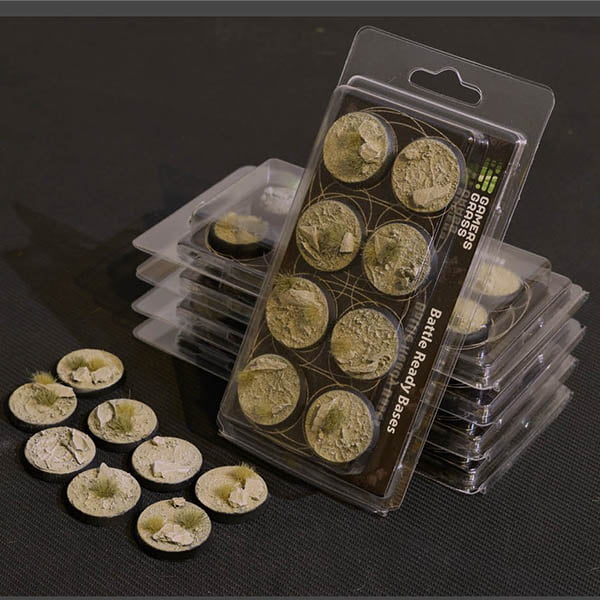 Gamers Grass Arid Steppe Bases Round 32mm Pack of 8 GGB-ASR32