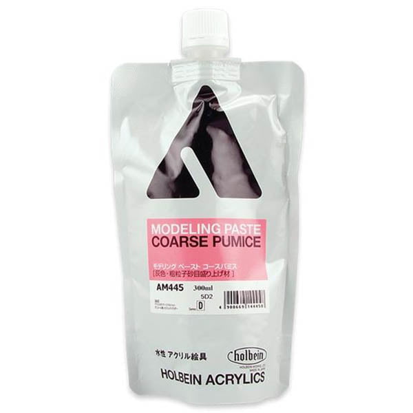 Holbein Acrylic Medium Modeling Paste Coarse Pumice 300ml AM445