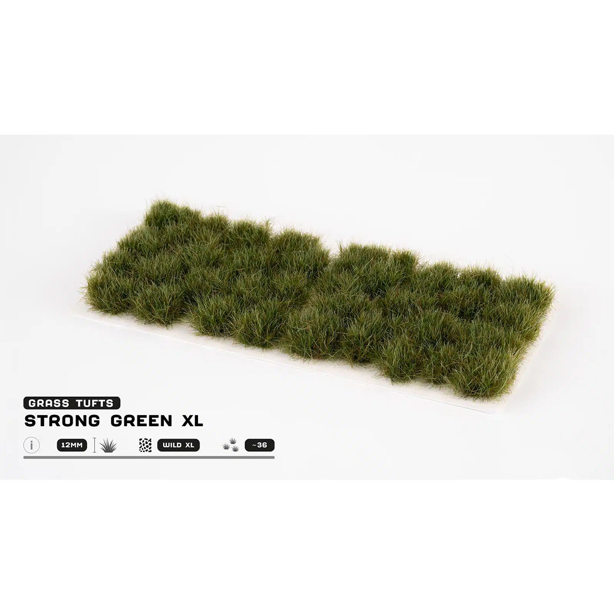 Gamers Grass Strong Green XL 12mm Wild XL Touffes GG12-SG