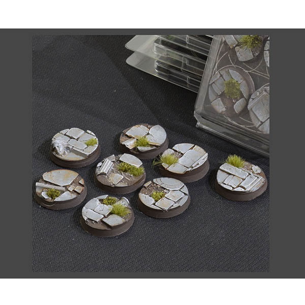 Gamers Grass Temple Bases Round 32mm Pack of 8 GGB-TR32