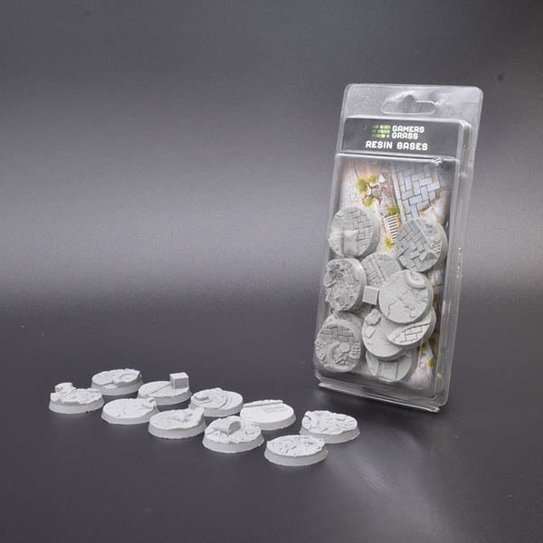 Gamers Grass Urban Warfare Resin Bases Round 32mm Pack of 10 GGRBUWR32