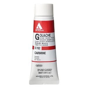 Holbein Acrylic Gouache Carmine 20ml D002A