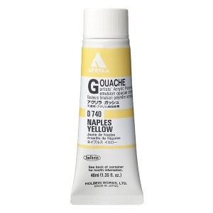 Holbein Acrylic Gouache Naples Yellow 20ml D040A