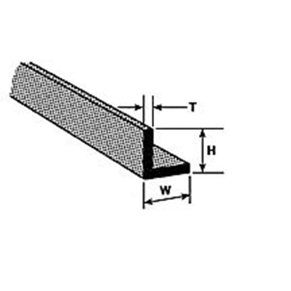 Plastruct 1/4" ABS Angle 90006