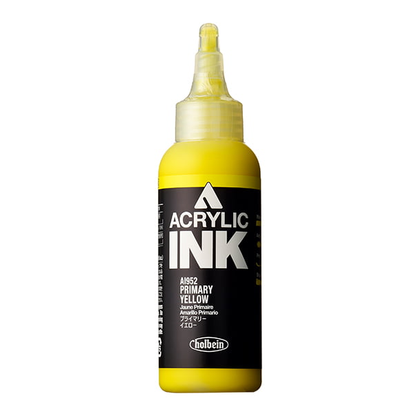 Holbein Acrylic Ink Primary Yellow 100 ml AI952B