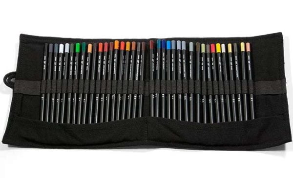 Opened AK Interactive Weathering Pencil Full Range with Cloth Case 10048