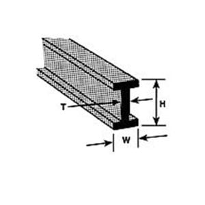 Plastruct 9/16" ABS I Beam 90030