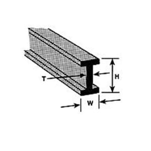 Plastruct 1/8" ABS I Beam 90023