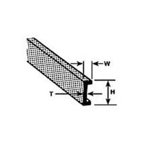 Plastruct 5/16" ABS Channel 90046