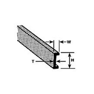 Plastruct 1/8" ABS Channel 90043