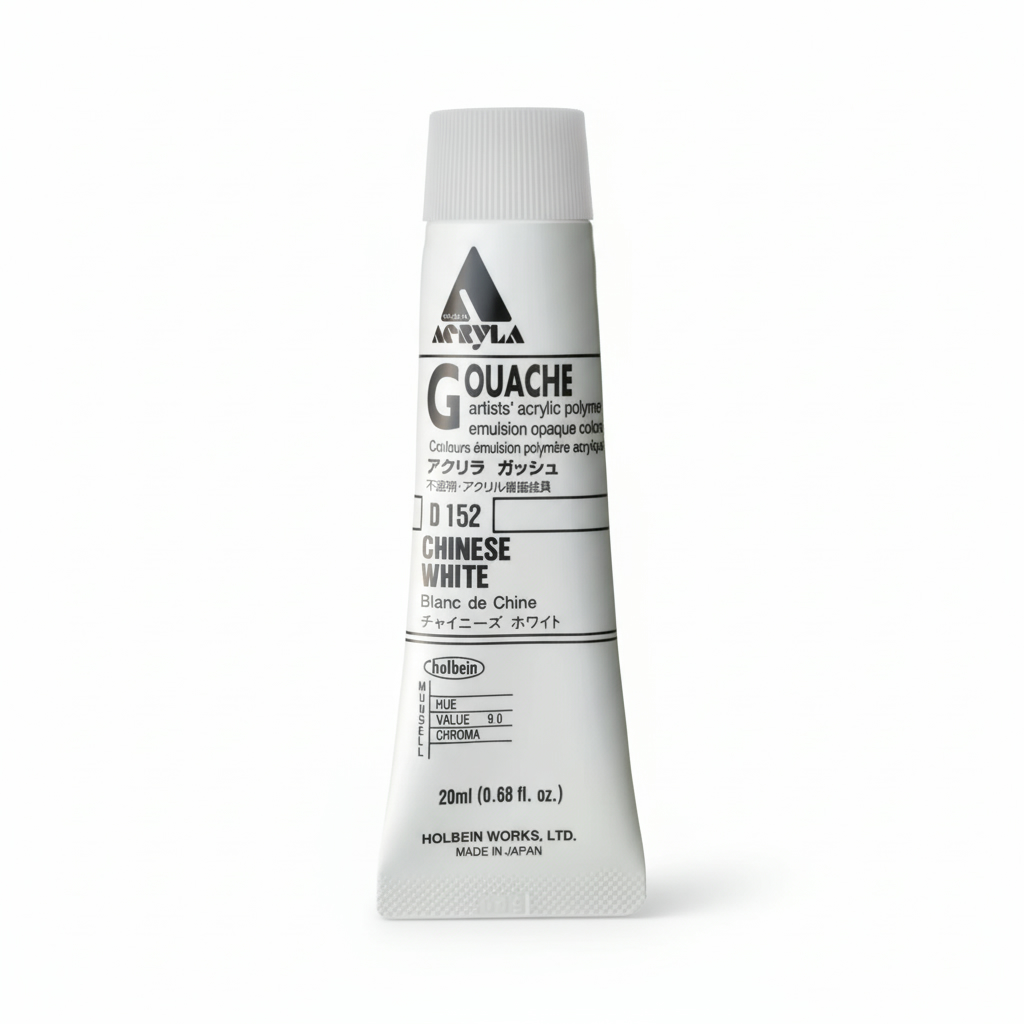 Holbein Acrylic Gouache Chinese White 20ml D152A