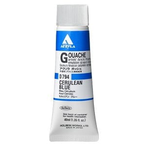 Holbein Acrylic Gouache Cerulean Blue 20ml D094A