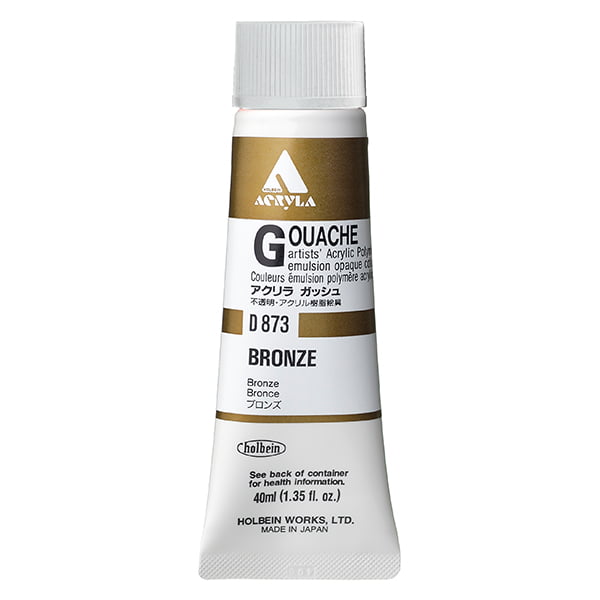 Holbein Acrylic Gouache Bronze 20ml D173C