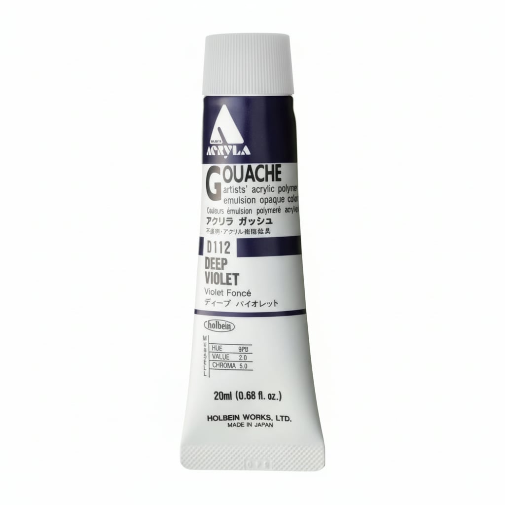 Holbein Acrylic Gouache Deep Violet 20ml D112A