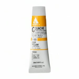 Holbein Acrylic Gouache Deep Yellow 20ml D033A