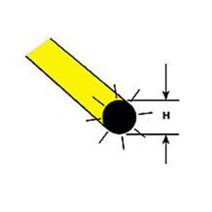 Plastruct 5/32" Fluorescent Yellow Rod 90284