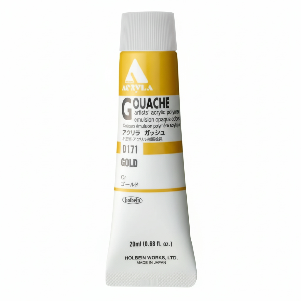 Holbein Acrylic Gouache Gold 20ml D171C