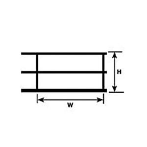 Plastruct N Scale ABS Hand Rail 90471