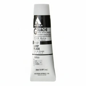 Holbein Acrylic Gouache Lamp Black 40ml D837